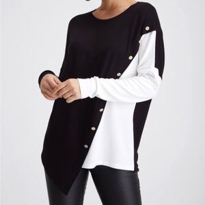 Milan Kiss black & white shirt